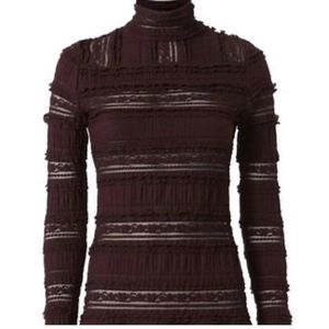 Cinq A Sept Antonia Turtleneck Lace Top